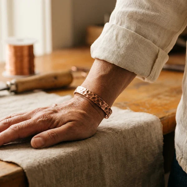 Aster Furrow Copper Bracelet