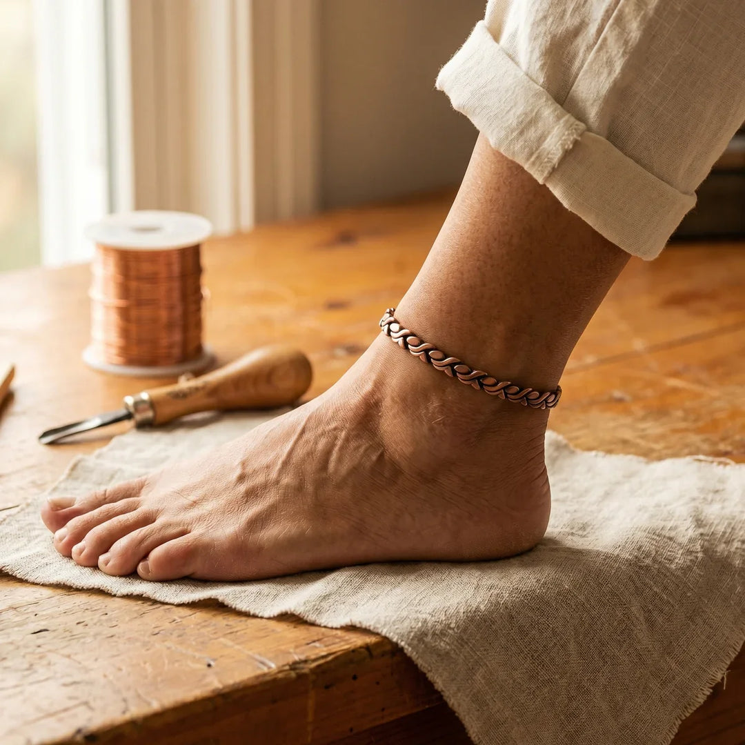 Signature Dune Copper Anklet