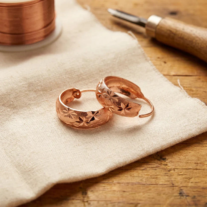 Celestial Dew Copper Earrings