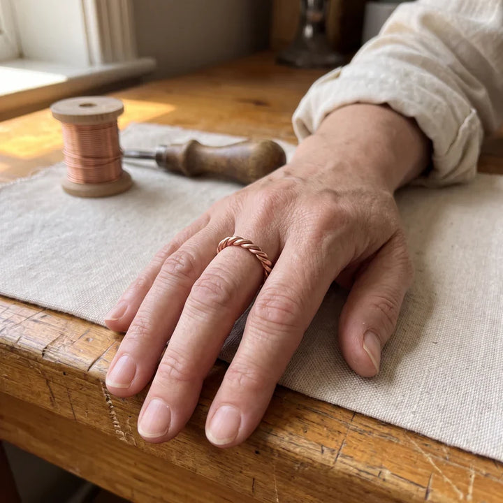 Statement Copper Tensor Ring