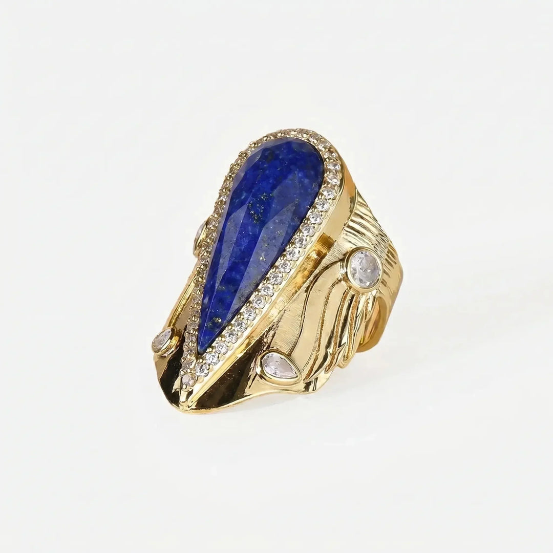 Iconic Teardrop Halo Ring