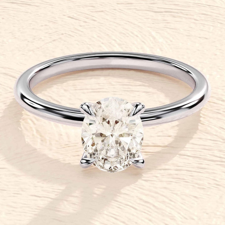 Oval Solitaire Classic Ring