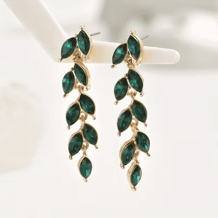Leaf Cascade Drop Earrings