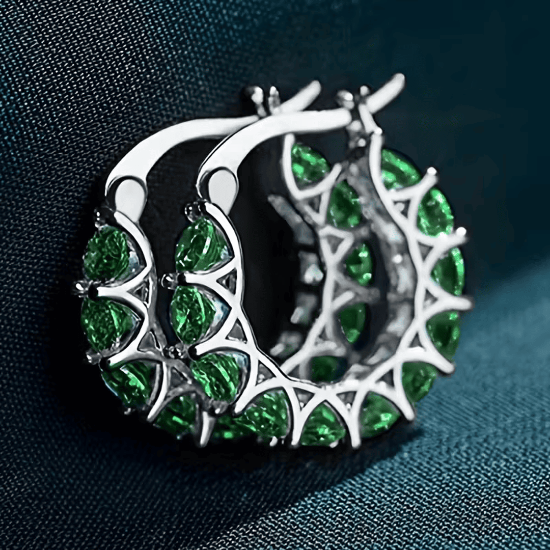 Regal Textured Hoop Earrings