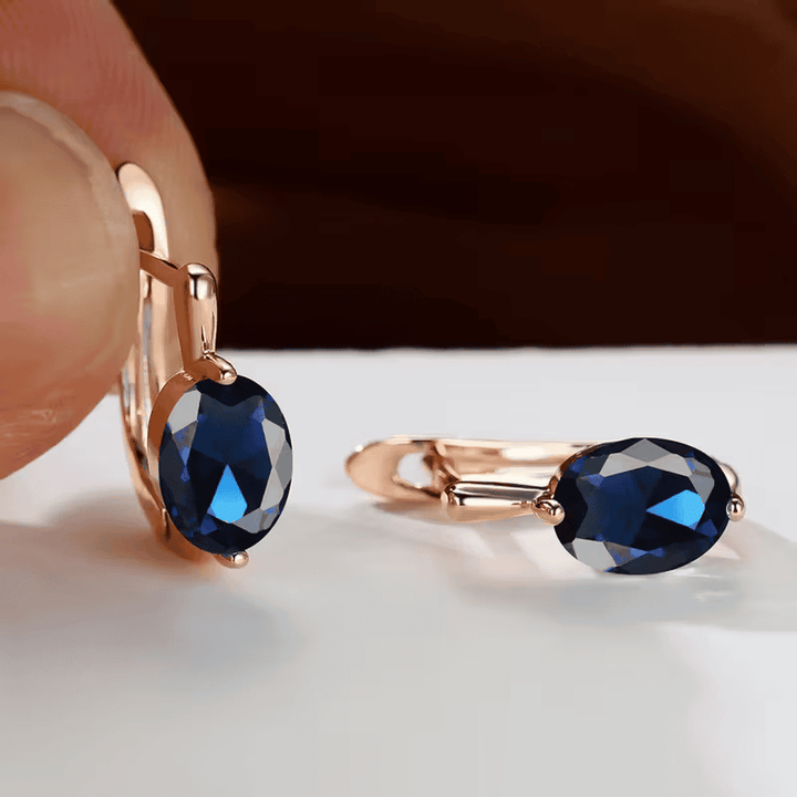 Oval Glow Dangle Earrings