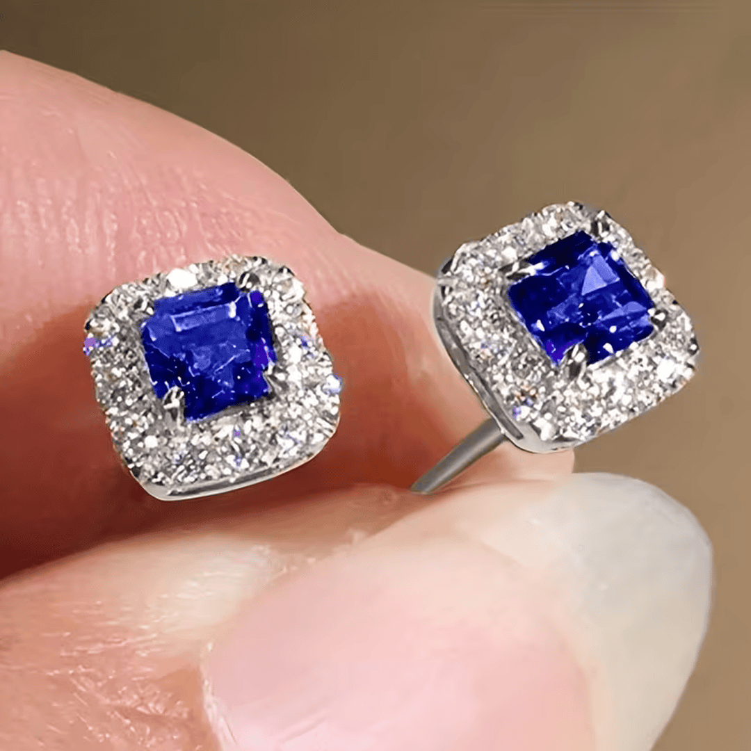 Regal Square Stud Earrings