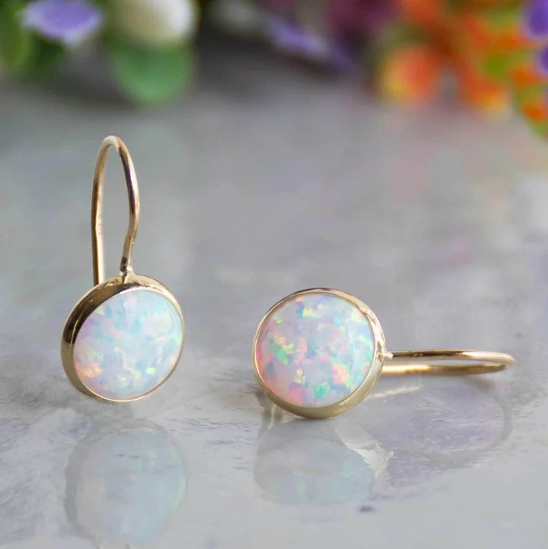 Opal Haven Gold Earrings