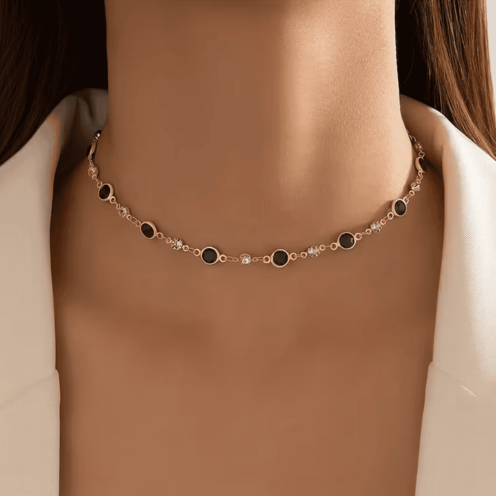 Verdant Emerald Station Necklace