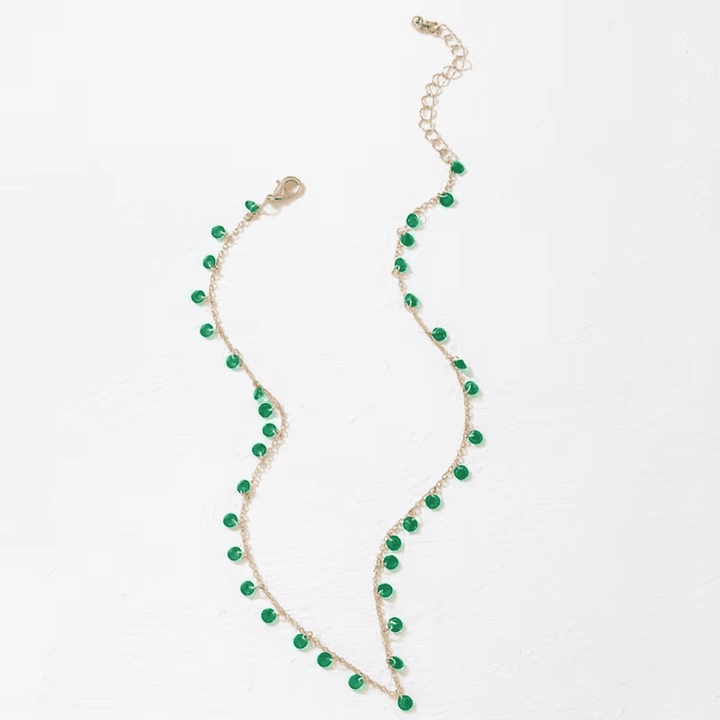 Handmade Emerald Droplet Necklace