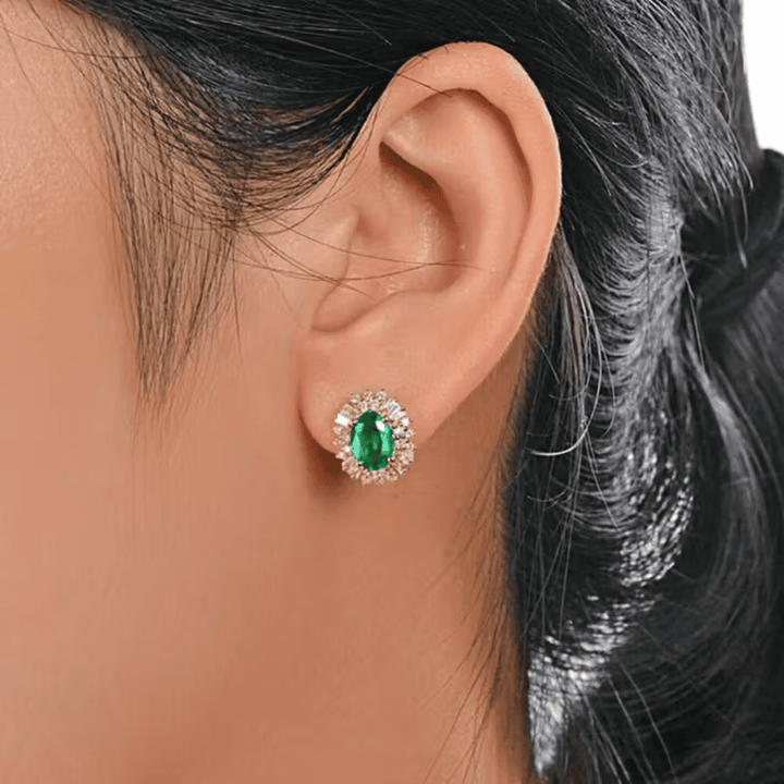 Elegant Emerald Royale Earrings