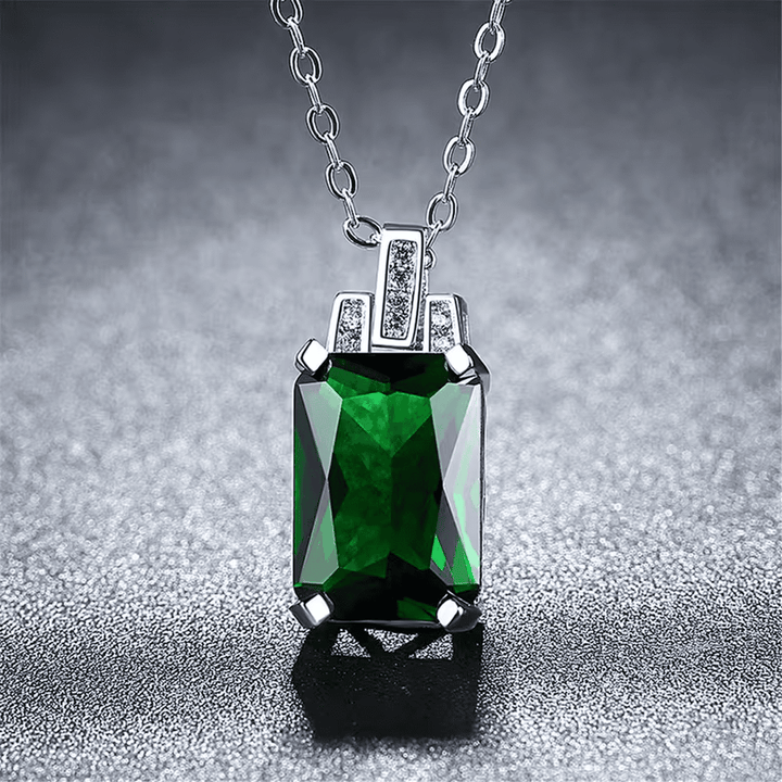 Emerald Baguette City Necklace