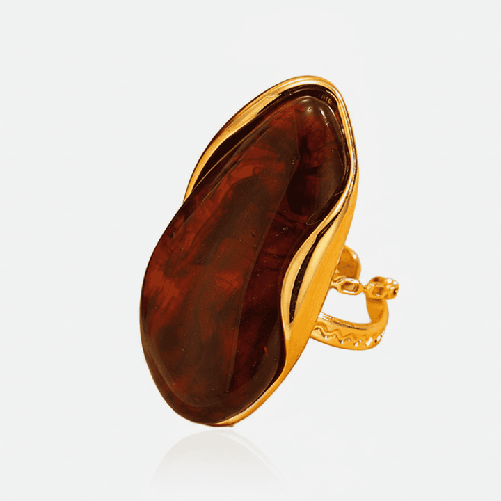 Organic Gemstone Adjustable Statement Rings