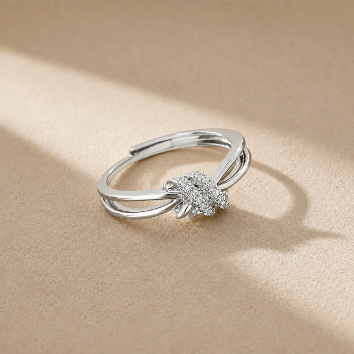 Lustrous Gold Zirconia Ring