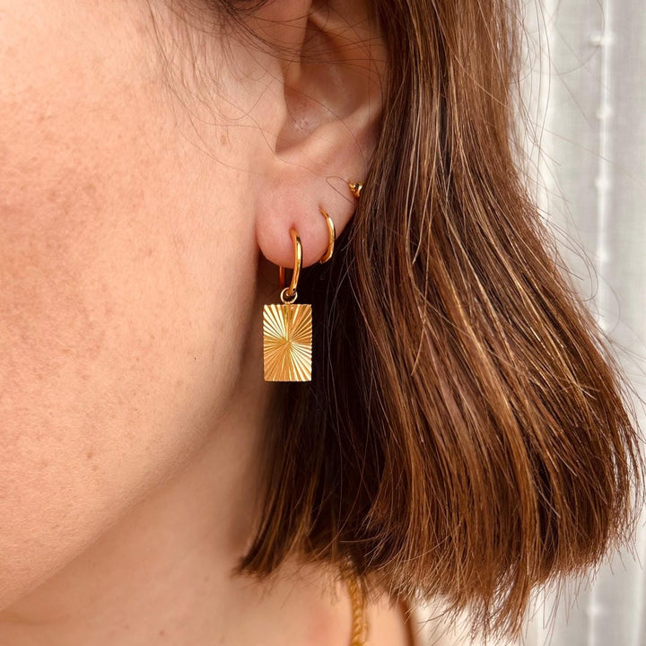Everyday Rectangle Sunrise Hoops