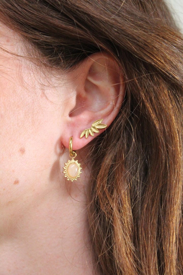 Vera Gorgeous Leaves Stud Earrings