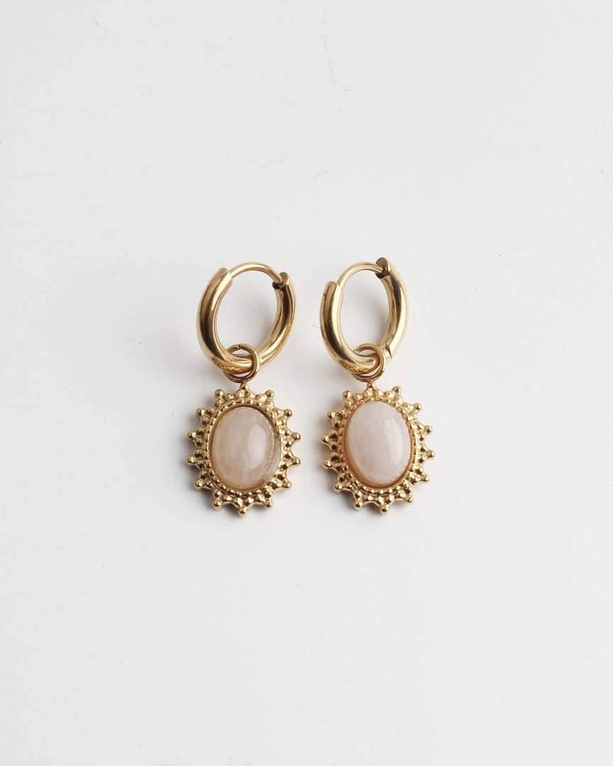 Jolie Earrings Natural Stone Stainless Steel