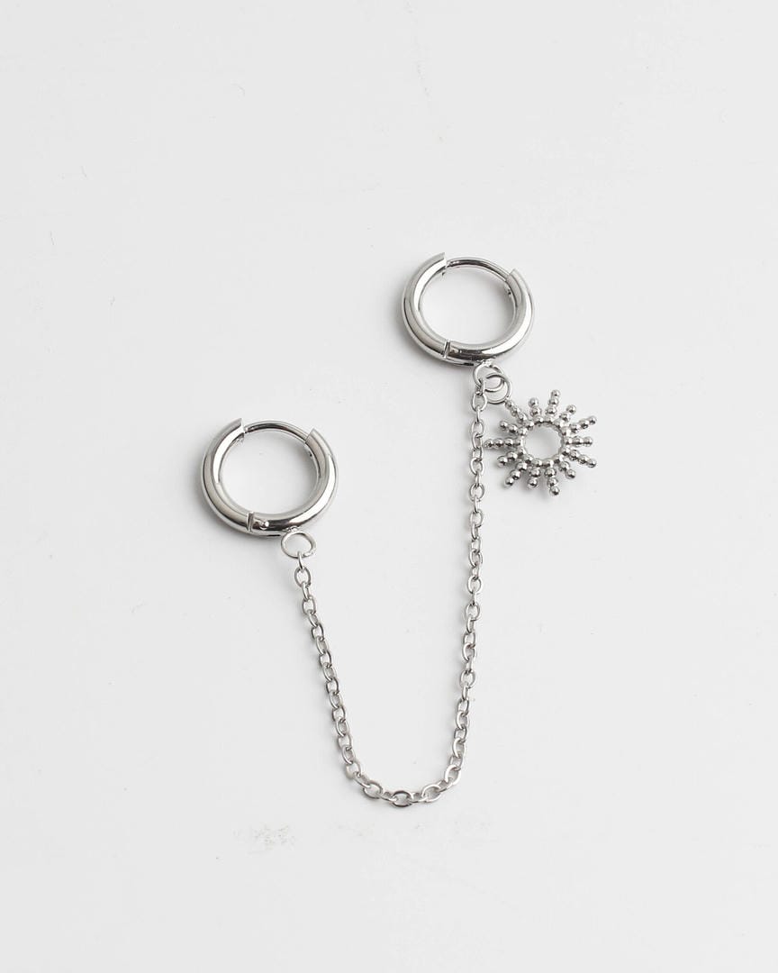 Mini Sun Double Earrings