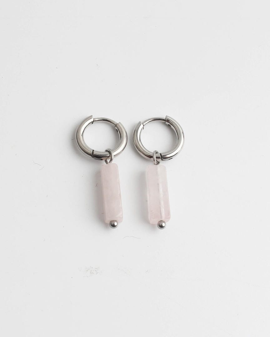 Toned Stone Bar Earrings