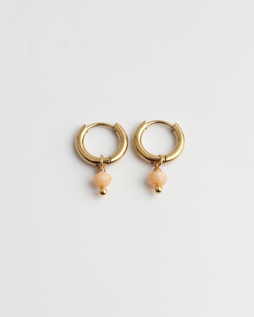 Minimalist Stone Dangle Earrings