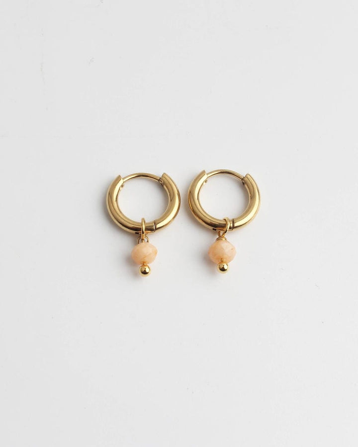 Minimalist Stone Dangle Earrings