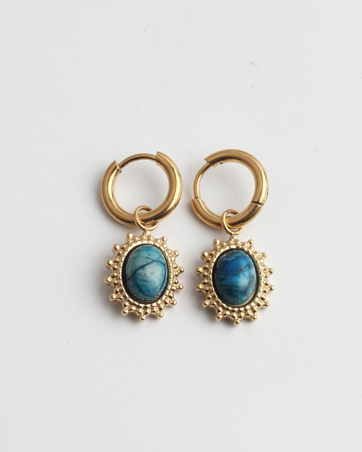 Jolie Earrings Natural Stone Stainless Steel