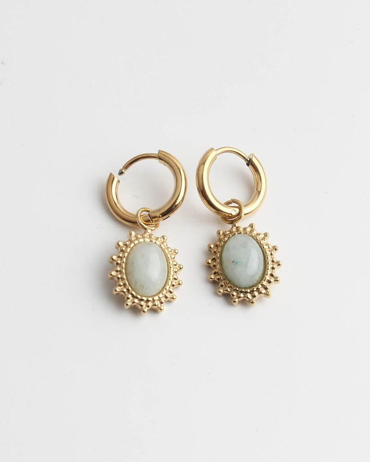 Jolie Earrings Natural Stone Stainless Steel