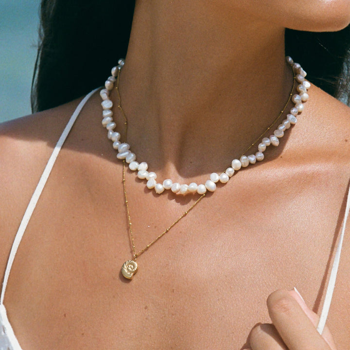 Ocean Breeze Shell Gold Duo