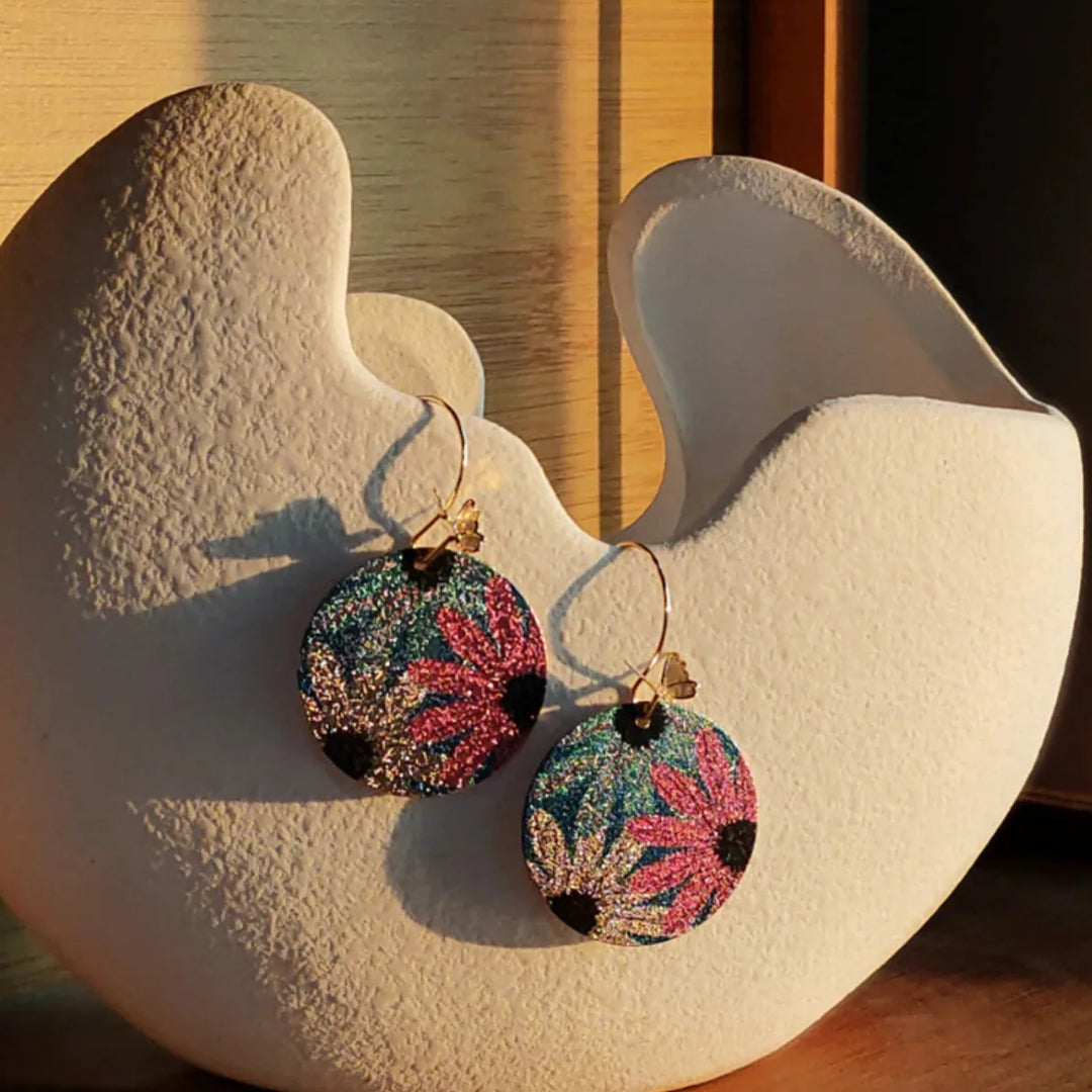 Bohemian Painting Rhinestone Earrings
