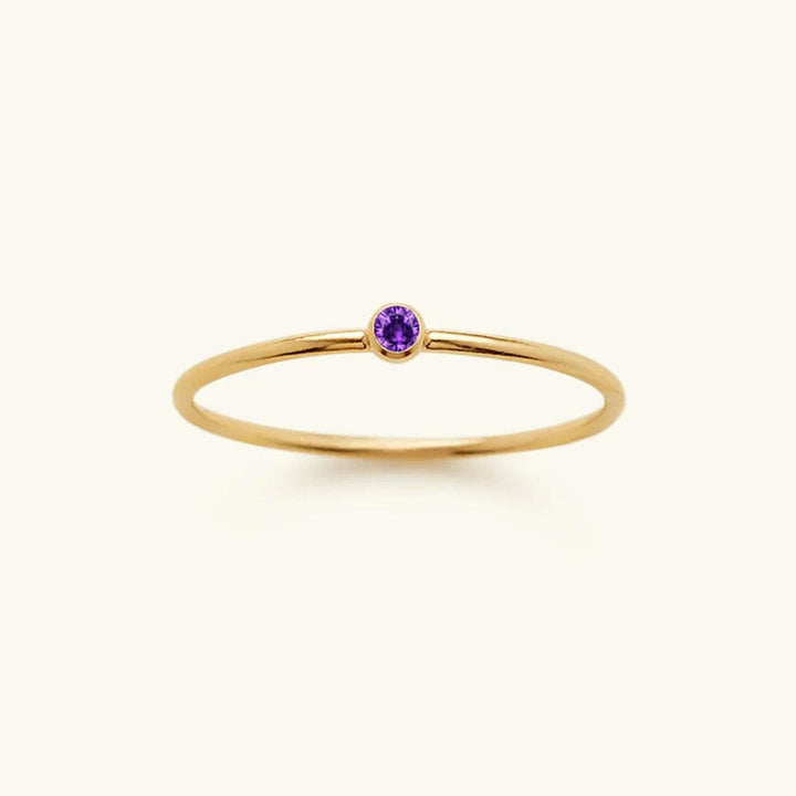 Precious Gemstone Stacker Ring