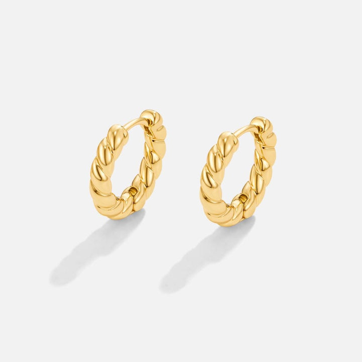 Gold Twist Earrings
