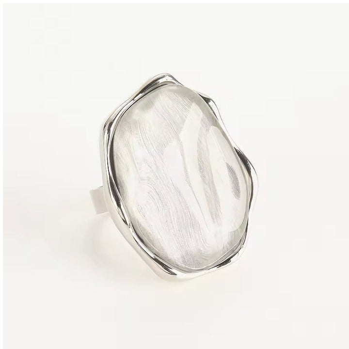 LoveEcho Natural Stone Crystal Ring