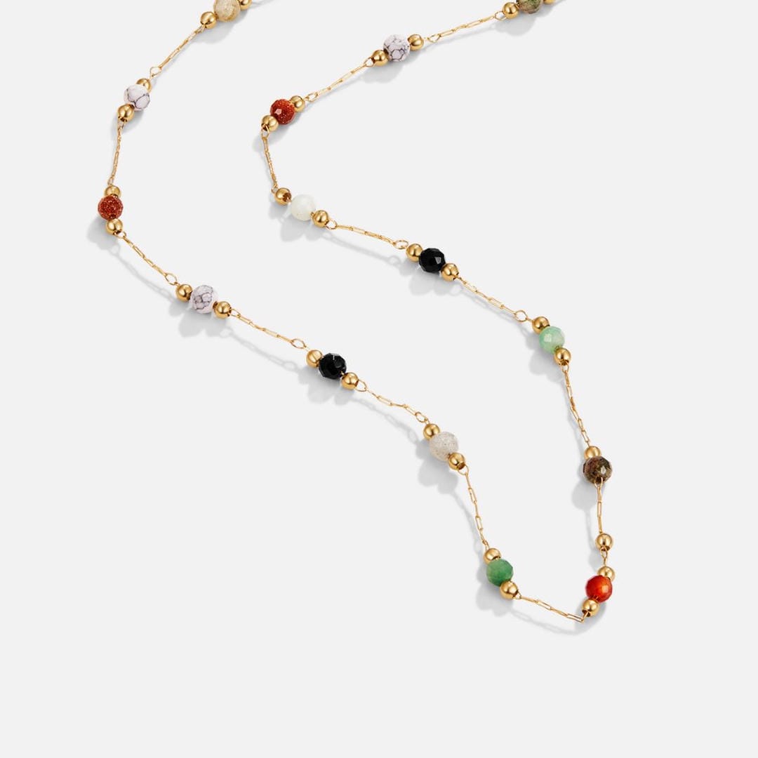 Aria colourful Gemstone Necklace