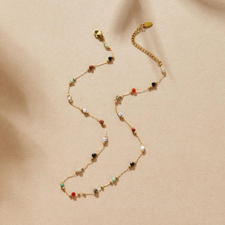 Aria colourful Gemstone Necklace