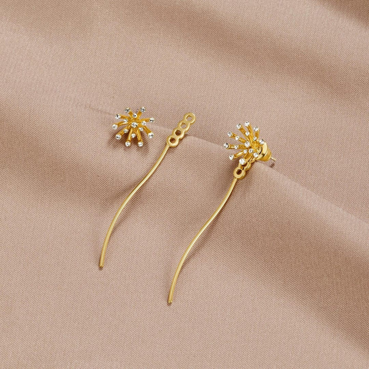 Wish Dandelion Gold Earrings
