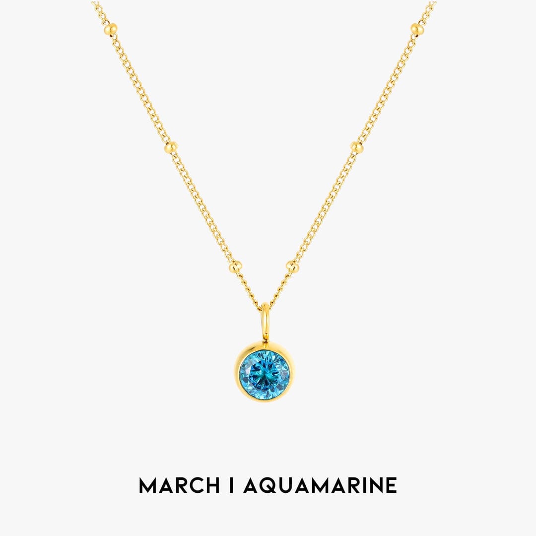 Luminous Circle Gemstone Necklace