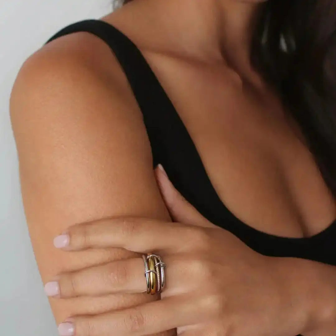 Luxe Crystals Stack Rings