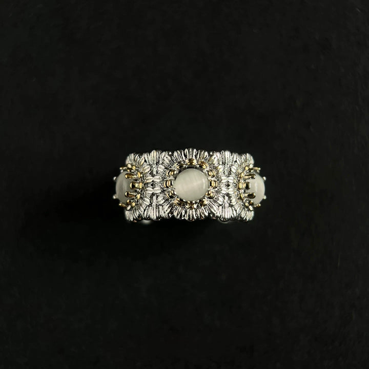 Mosaic Bloom Open Ring