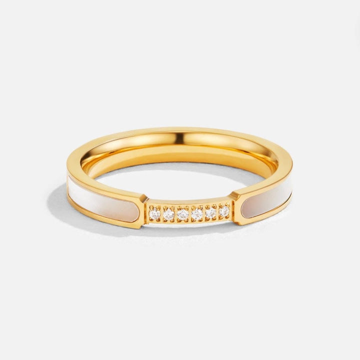 Luxe Pearl Crystal Harmony Ring