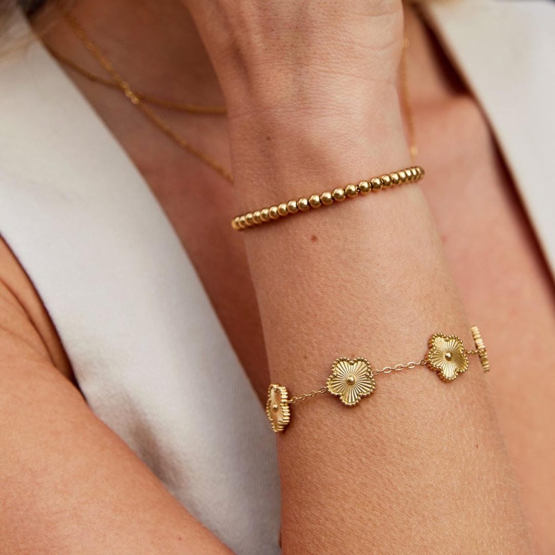Grace Beaded Gold Bracelet