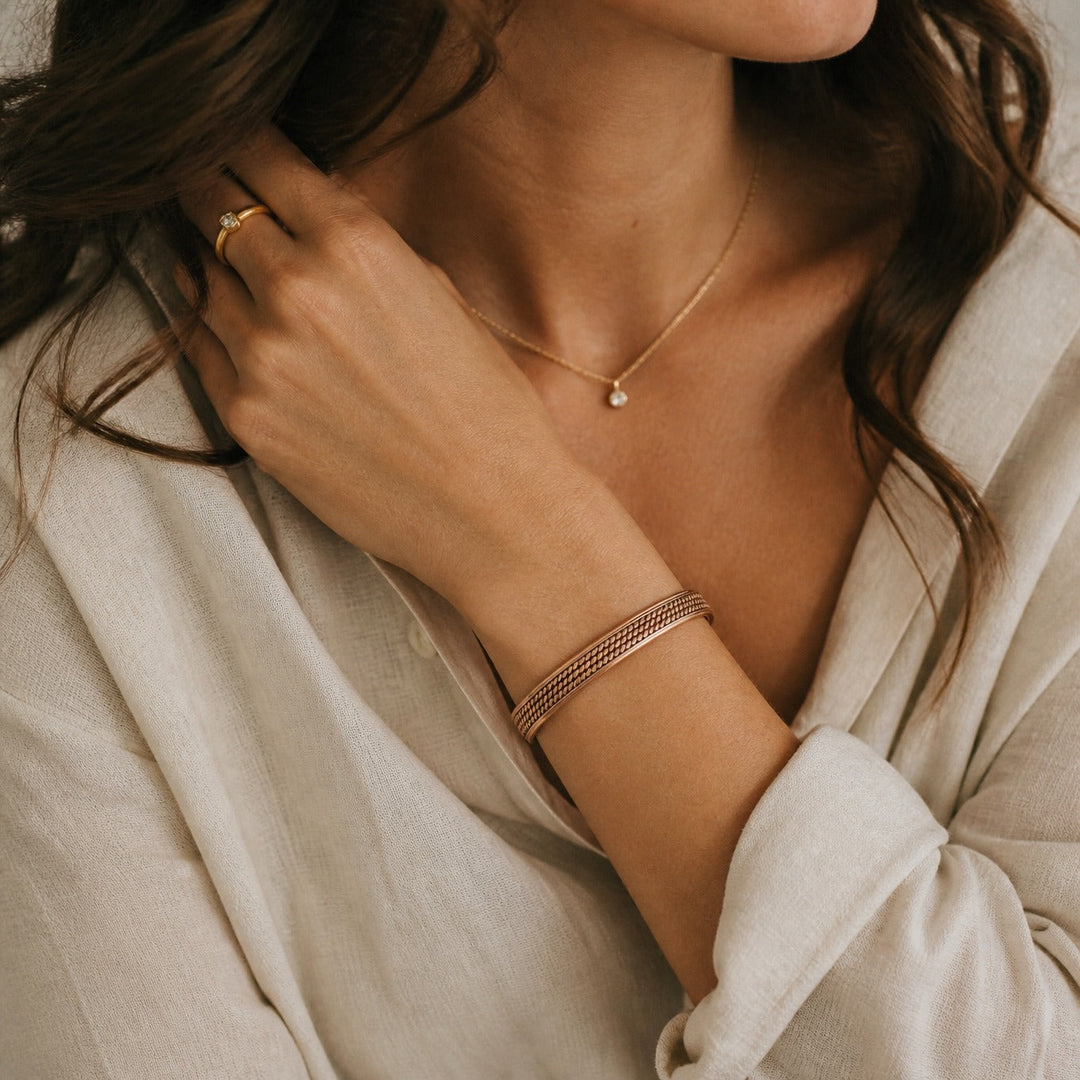 Azure Wave Copper Bracelet