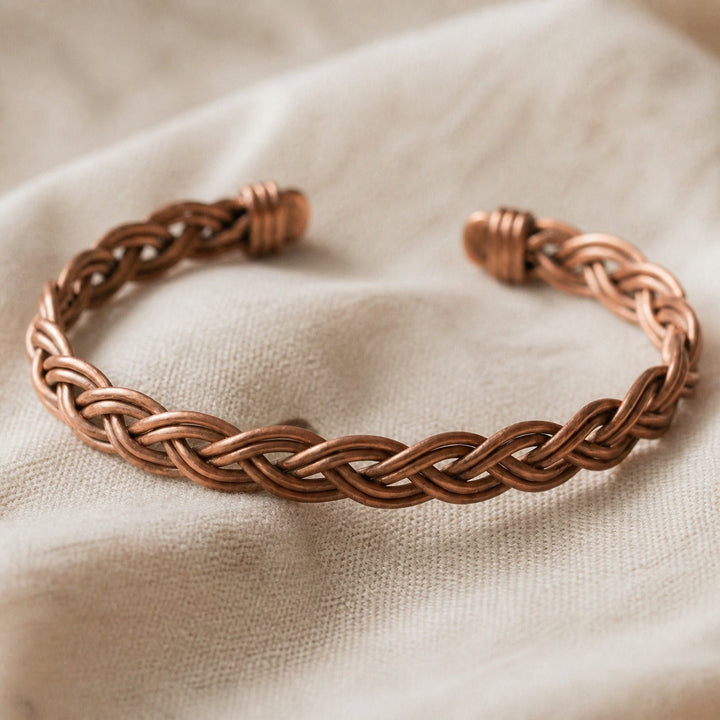 Serene Reed Copper Anklet
