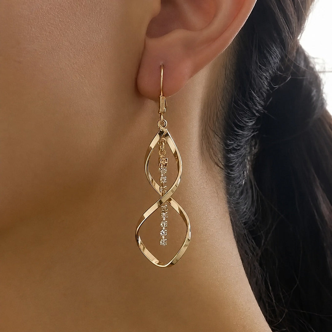 Celestial Sunbeam Gold Earrings