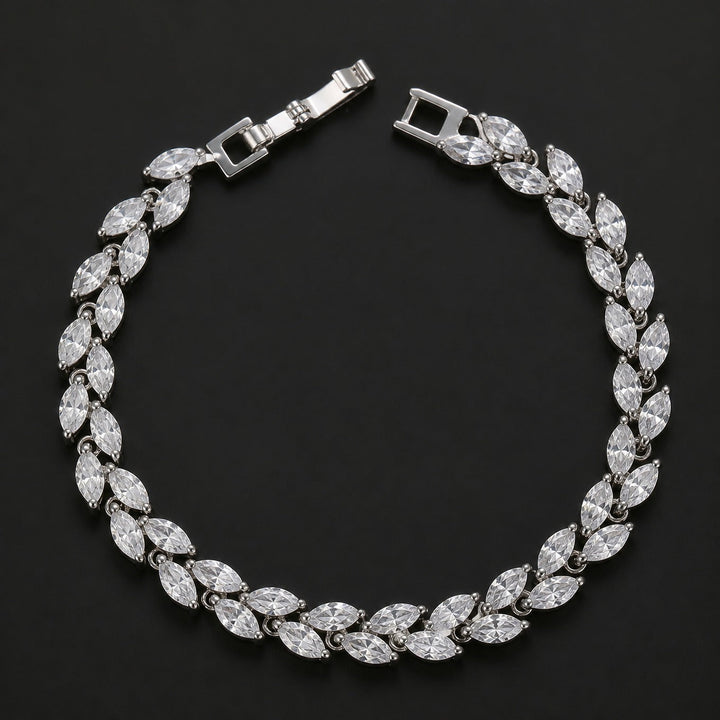 Wheat Leaf Charm Bracelet