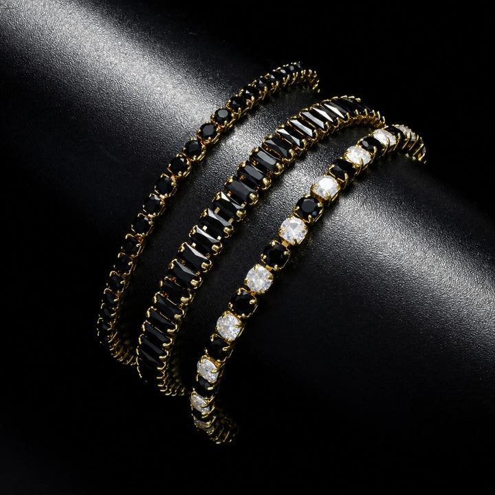 Onyx Crystal Bracelet Set