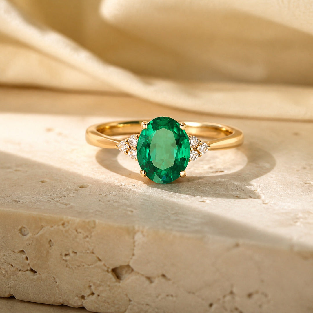 Emerald Vintage Splendor Ring