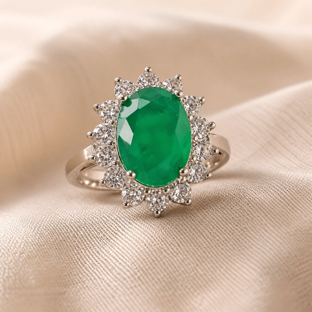 Emerald Chelsea Bloom Ring