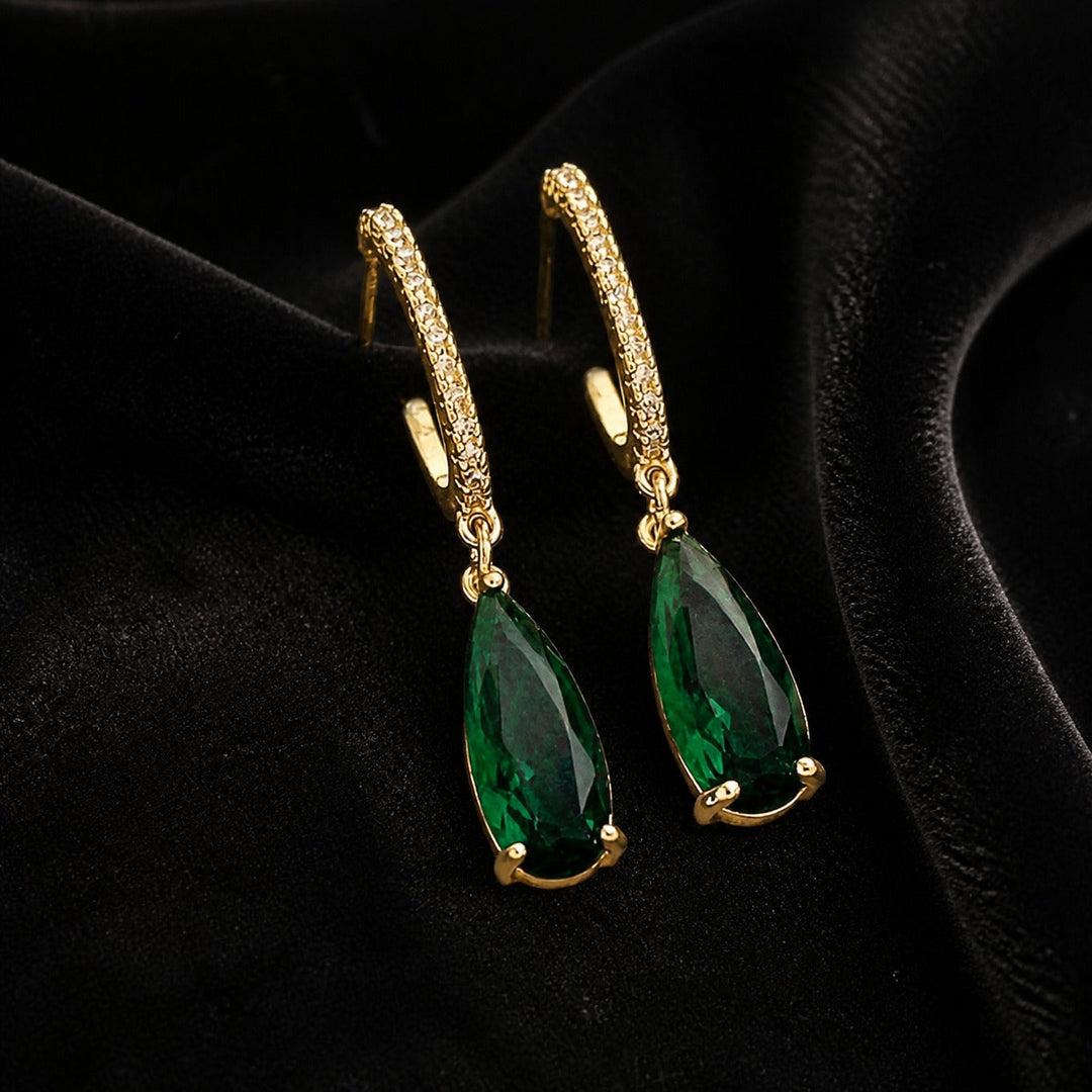 Emerald Opulence Stud Earrings