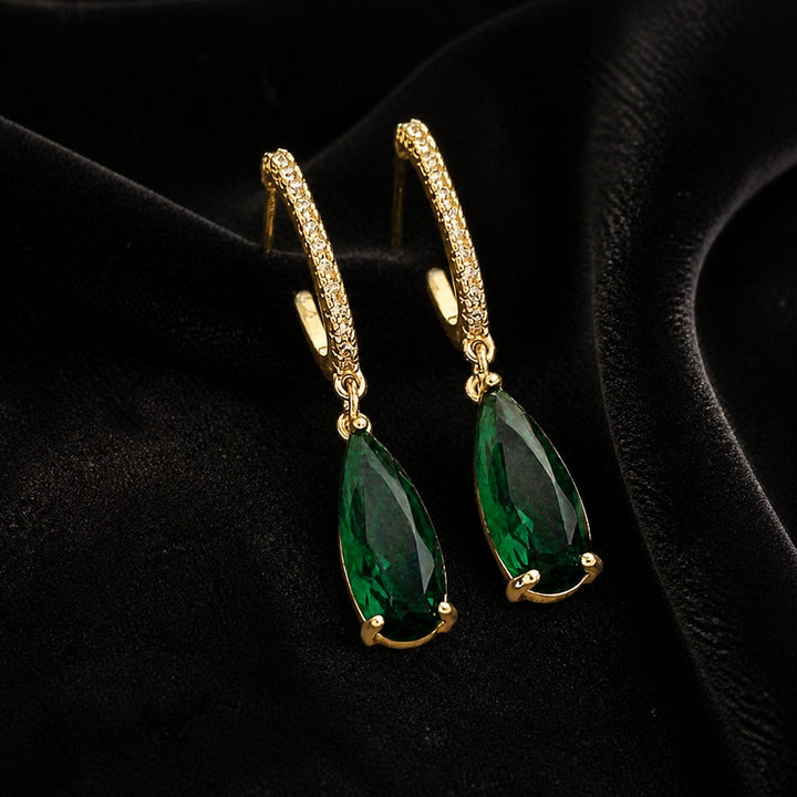 Emerald Opulence Stud Earrings