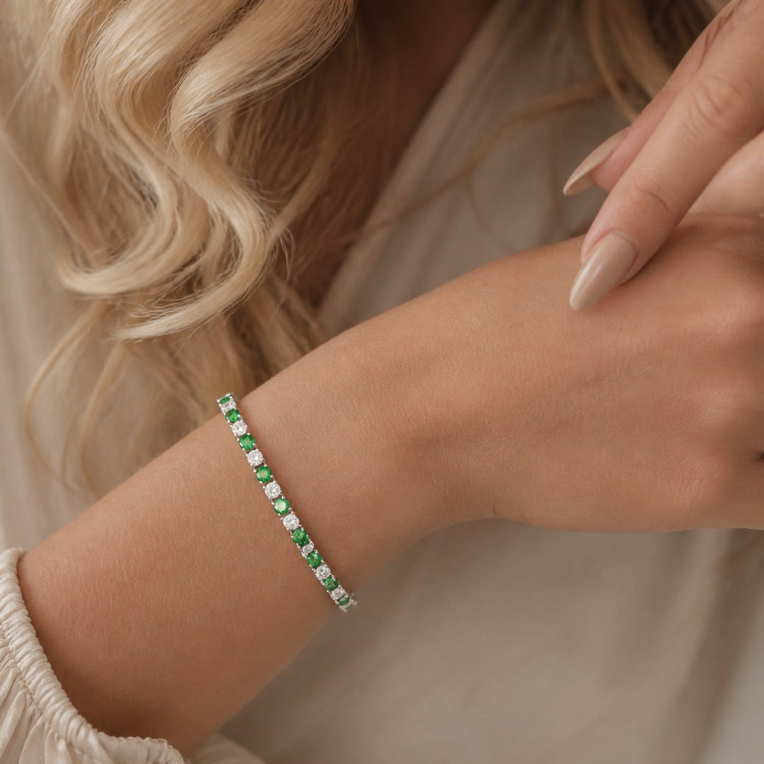 Emerald Sovereign Tennis Bracelet