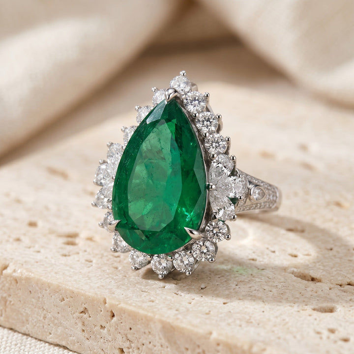 Emerald Ocean Drive Ring